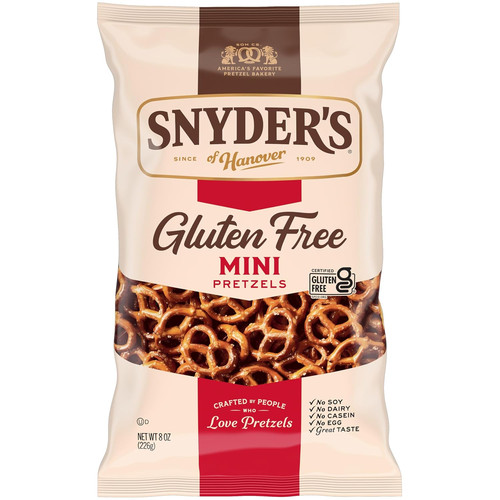 Gluten free mini pretzels - gluten, pretzels,